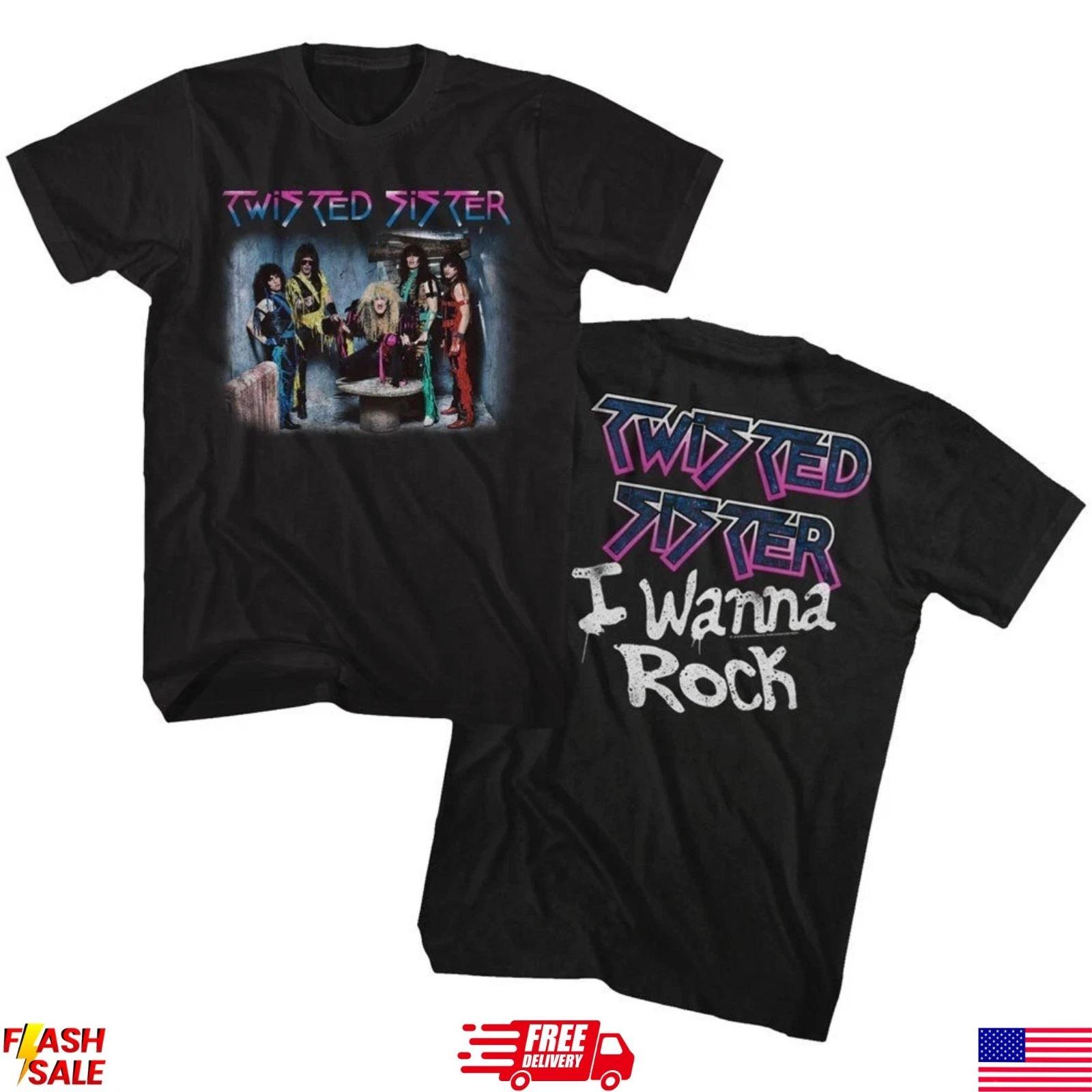 Twisted Sister Rock Band Shirt Unisex Heavy Metal T-Shirt S-5XL S