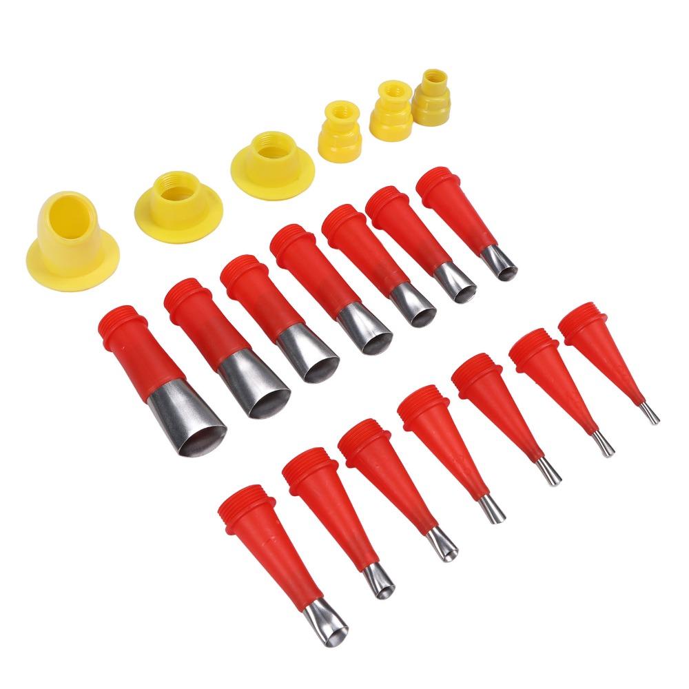 20PCS Reusable Caulking Nozzle Tips Stainless Steel Caulking Tool Kit  for Bathroom Kitchen Doors