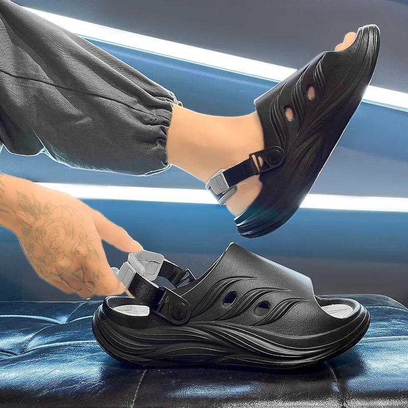 Fashion 2024 New Summer Eva Fashion Men Slippers Women Flip Flops Thick Slides Fashion Printed Couples Platform Shoes Outdoor Sandals