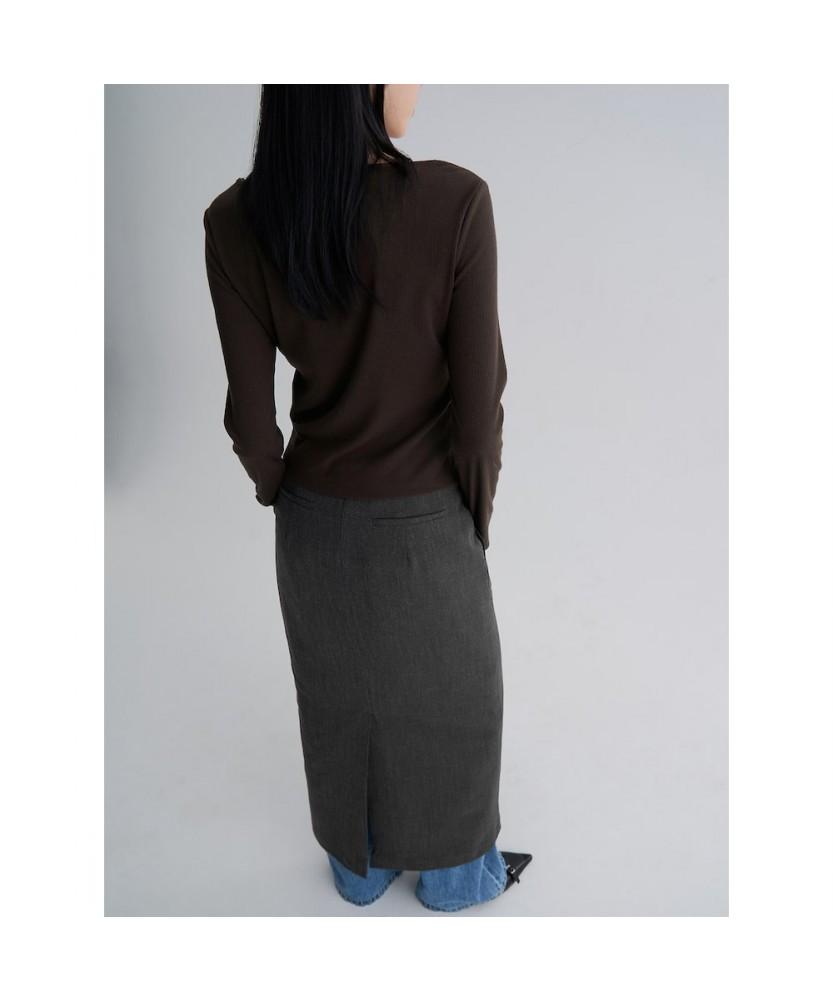 8seconds Color Block Layered Long Sleeve T-Shirt Brown