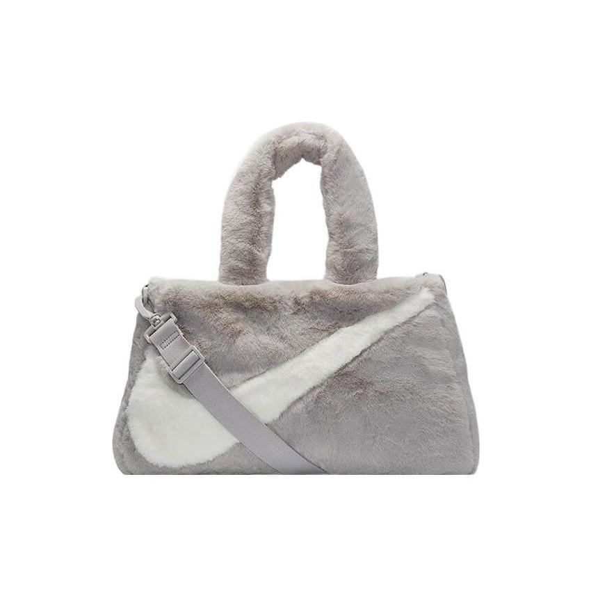 Nike Sportswear Faux Fur Tote Grey