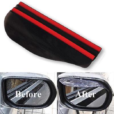 2Pcs Car Rain Eyebrow Universal Flexible PVC Rearview Mirror Rain Shade Rainproof Blades Car Back