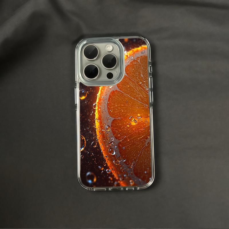 Orange Series Picture Soft Phone Case For IPhone 15 Pro Max Cases IPhone17 16 11 12 13 14 Pro Plus Shockproof Bumper Cover Funda