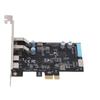 5Gbps PCIE USB Expansion Card with 2 Type C 2 USB 3.0 Type E 19Pin IDC Port PCIE Front Panel Adapter for Desktop PC