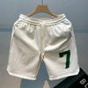 Men's Summer Embroidered Basketball Shorts - Loose, Trendy, All-Match Casual Sports Pants