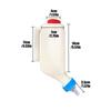 Goat Lamb Feeder Bottle With Clear Scale Hangable Milk Feeder Soft Nipple Lamb Nursing Bottles for Animals Feeding