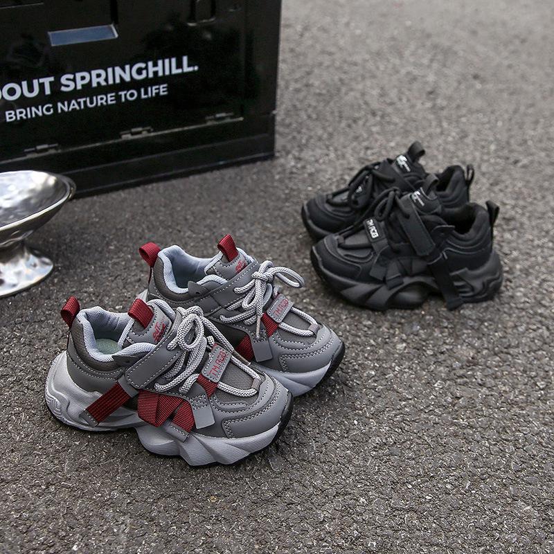 Children's versatile sports shoes 2025 autumn boys' trend non-slip casual shoes girls' dirt-resistant dad shoes single shoes