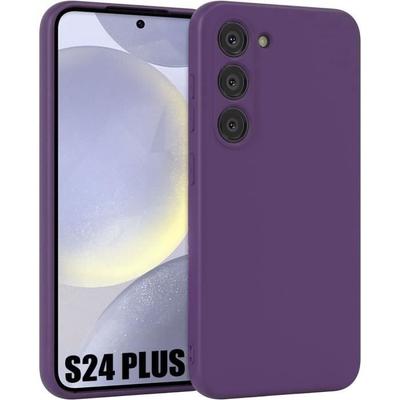 Case for Samsung Galaxy S24 Plus - Matte Silicone - Ultra Slim - Dark Purple