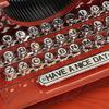 Retro Design Wind Up Mechanical Music Box In Typewriter Shape Sweet Melodies with Drawer Home Desktop Shelf Decors
