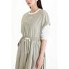 VOV String Band Roll Up Short Sleeve Dress 7124337101