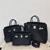 Togo eerste laag rundleer platina tas lychee patroon zilveren gesp handtas high-end slot lederen schouder crossbody dames tas