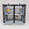 1 Set Double Layers Cage Building Block Toy Educational Closed Prisoner Cage Assembly