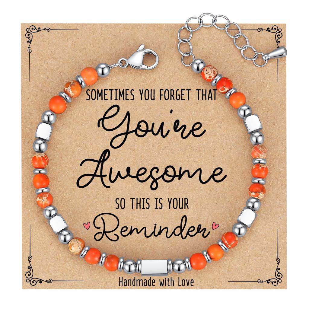 JYL TS Bracelet Letter Heart  Set Stackable Friendship & Personalized Luck