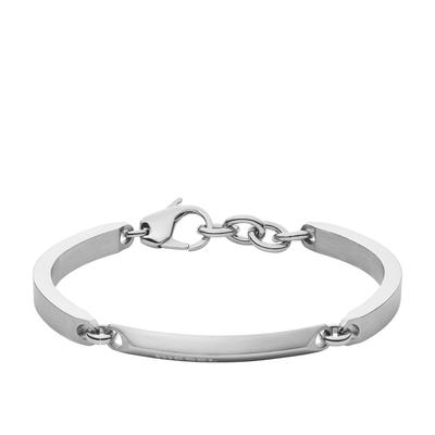 Diesel Silver Stainless Steel Bracelet One Stainless No Men's (Model DX1172040), Size, Steel, Gemstones.
