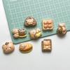 Handmade Cartoon Bear Resin Accessories for DIY Hair Clips and Ornaments