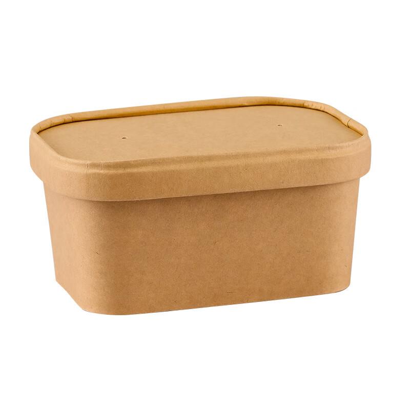 Rectangular Kraft Paper Takeaway Food Boxes