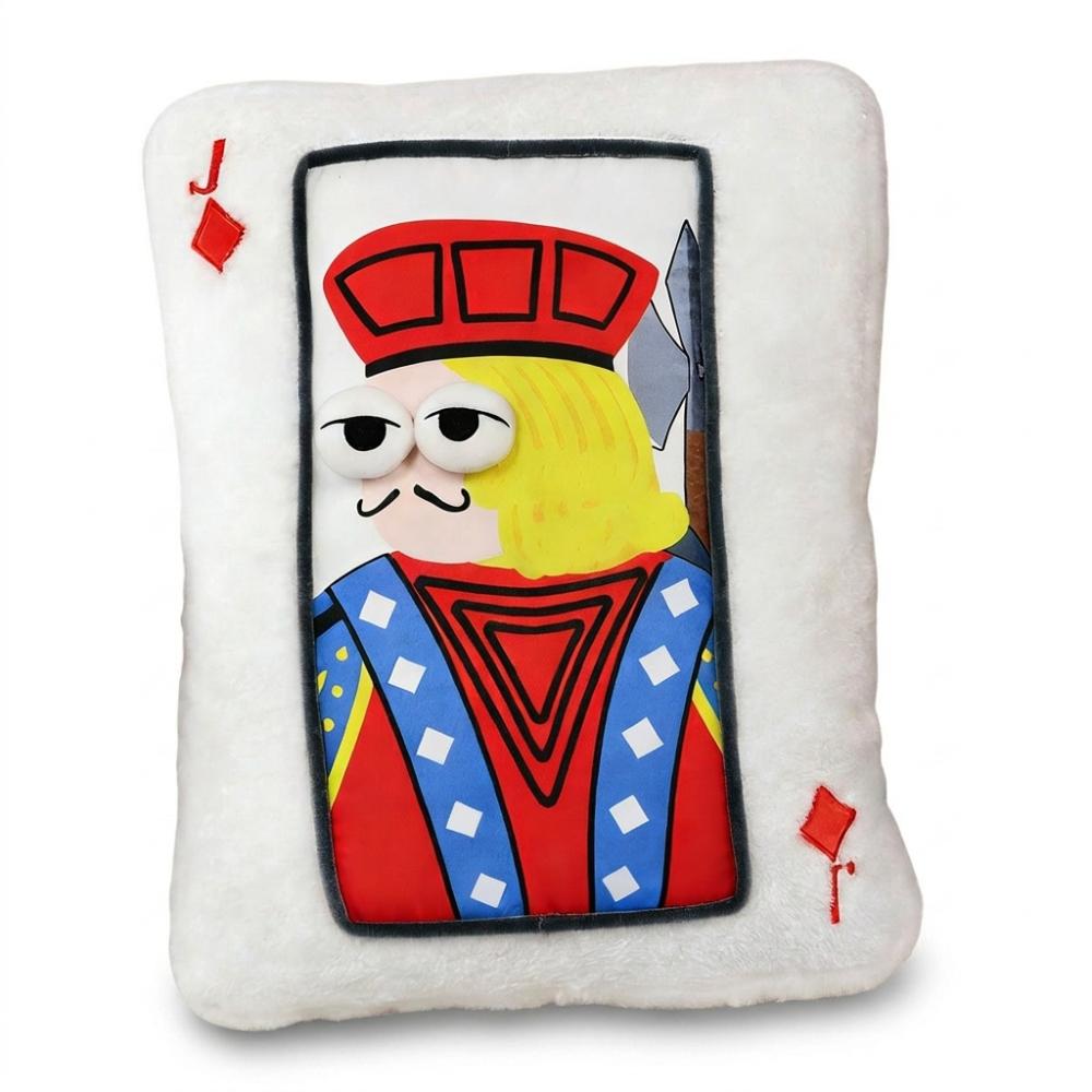 

Square Shape Plush Embroidered Pillow Fluffy Texture Sofa Throw Pillow Home Sofa Decor Style A