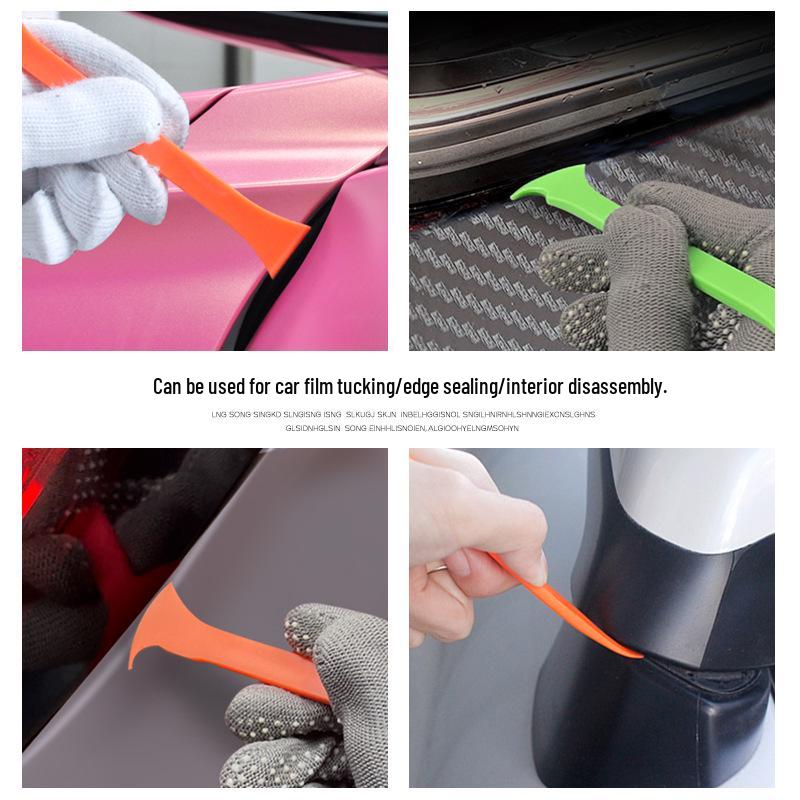 Transparent Car Wrap Trapezoidal Trimming & Sealing Scraper