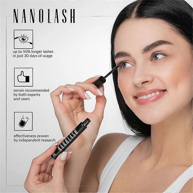 Nanolash Wimpern Conditioner 3ml - Wimpern Booster für lange, dichte Wimpern - Verbessertes Wimpernwachstumsserum