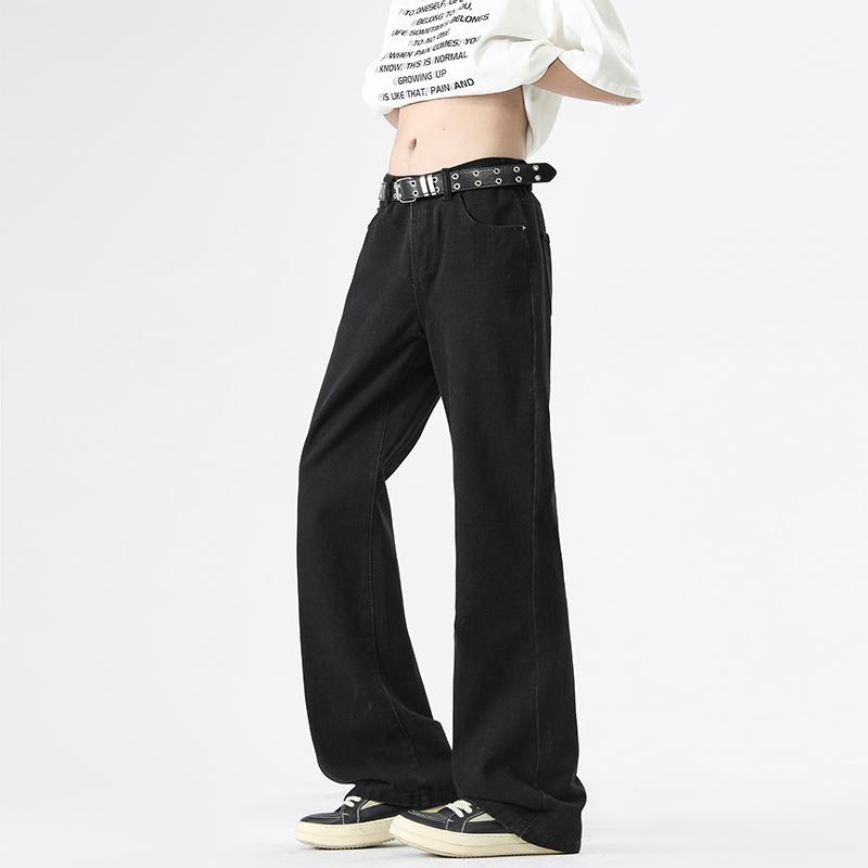 Jeans Acampanados Casuales de Moda Vintage Primavera Otoño Estilo Hip Hop Callejero Pantalones de Mezclilla