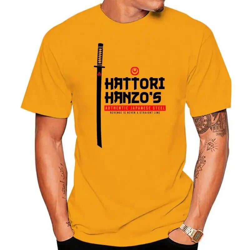 

2022 модная популярная футболка унисекс Hattori Hanzos из японской стали Kill Bill, футболка L