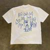 Women's Same Animal Cat Print Fashion Casual Sports Short-sleeved T Shirt Couple Graphic T Shirts Summer Streetwear Vintage Y2K