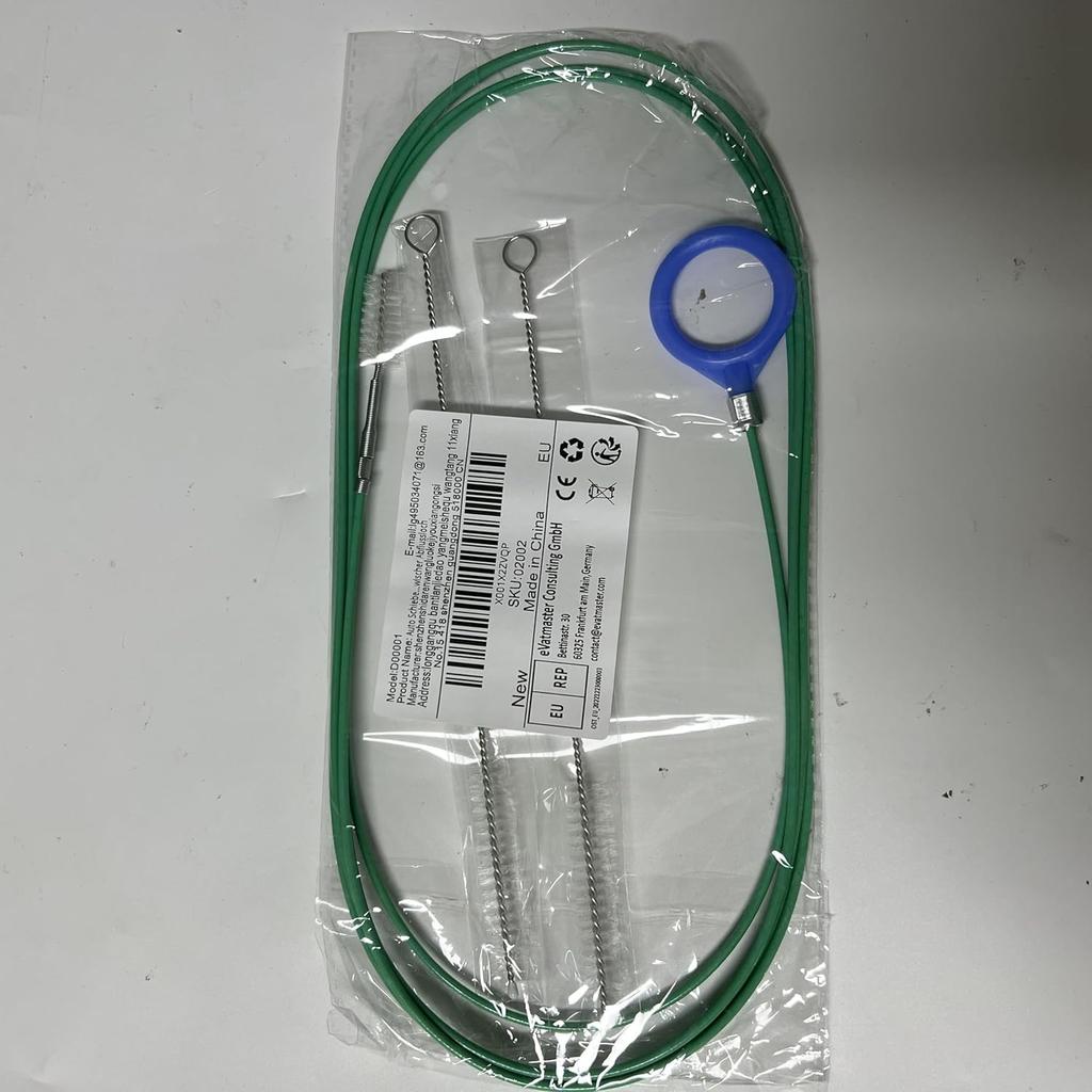 Auto Sunroof Drain Cleaning Tool,118Inch Long Pipe Cleaner For Car,Flexible Tube Cleaning Brush With 2Pcs 7.9Inch Cleaning Brush Skinny Pipe Drain