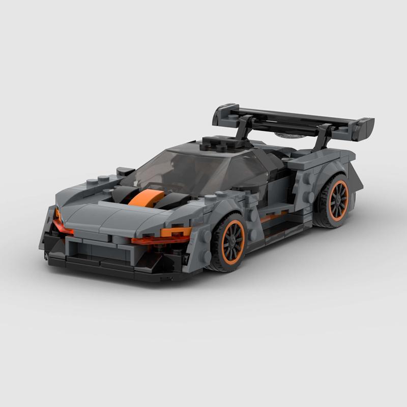 MOC Technical Model Racer Car Building Blocks City Vehicle Bricks Sets Racing Supercar Kids Gift Toys Senna