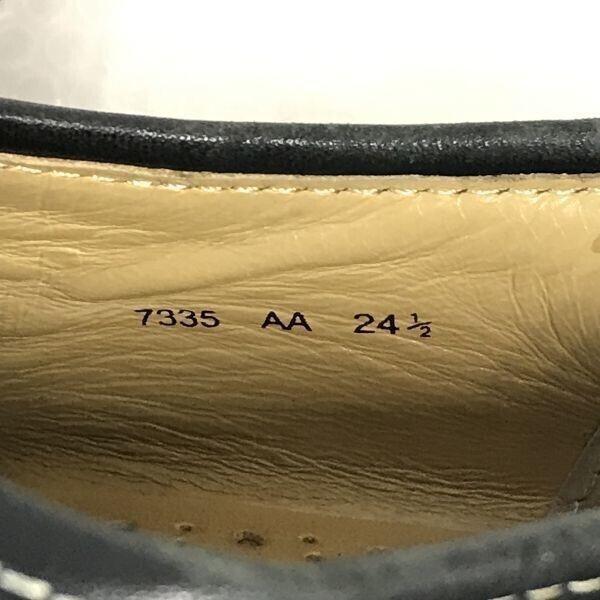 Regal Mokassin U-Tip Lederschuhe Schwarz 24.5(GEBRAUCHT)