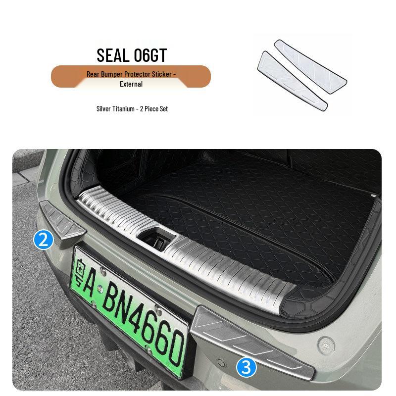 

BYD Seal 06 GT Trunk Sill Plate ABS Rear Bumper Guard, Wear-Resistant.