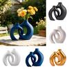 Vase Ornament, Resin Decorative Vase Sculpture, Table Decor for Living Room Bedroom Office Home Balcony Indoor