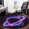 1pc Galaxy Rings Office Round Area Rug,  Mat Suitable ForOffice, Under Office Chairs Bedroom Living Room Home Decor, Room Deco