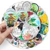 50pcs Creative World Graffiti Stickers for Phone Cases, Suitcases, Skateboards, and Water Cups.