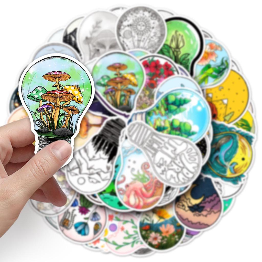 50pcs Creative World Graffiti Stickers for Phone Cases, Suitcases, Skateboards, and Water Cups.