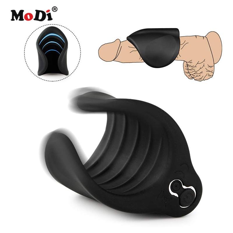 MoDi Rechargeable Male Masturbator Cup Vibration Silicone Pussy Artificial Vagina Vibrator Delay Exerciser Sex Toys for Men