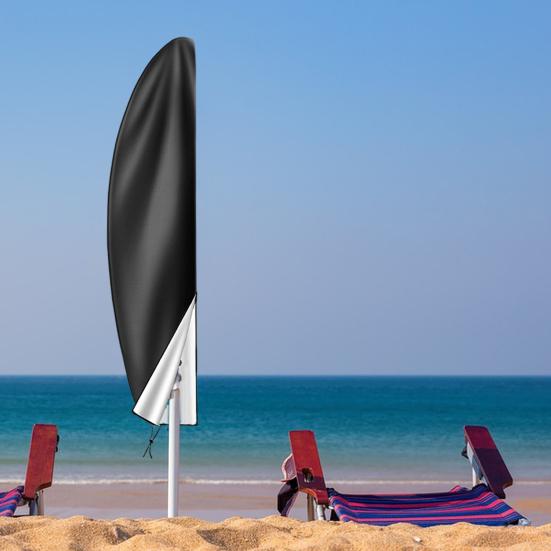 Patio Umbrella Rain Cover Waterproof Oxford Cloth Adjustable Drawstring Outdoor Garden Yard Market Parasol Dust Snow Sun Protection Cover