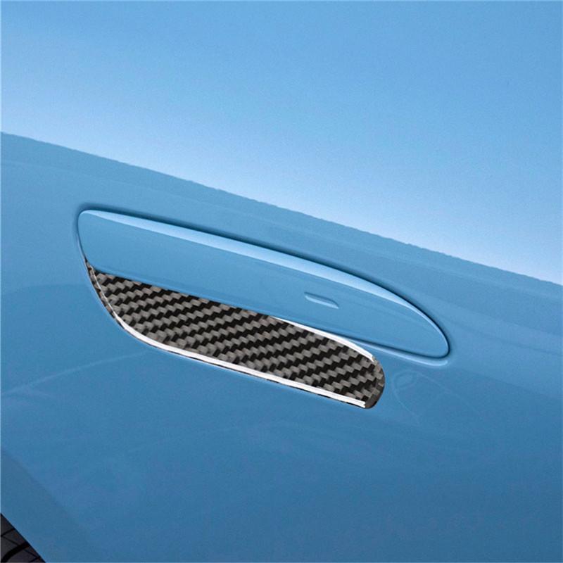 Black Car Interior Decoration Protection Carbon Fiber Sticker For Porsche Taycan 2019-2025 Auto Styling Accessories