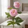 Real Touch Artificial Peony Flower Handmade Faux Peony Branch Vase Decor Fake Flower  Teacher's Day