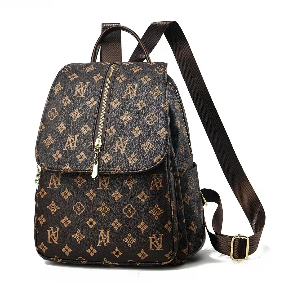 

Модный рюкзак с буквами для женщин, новый рюкзак из мягкой кожи в корейском стиле, модная простая многоцелевая сумка через плечо .