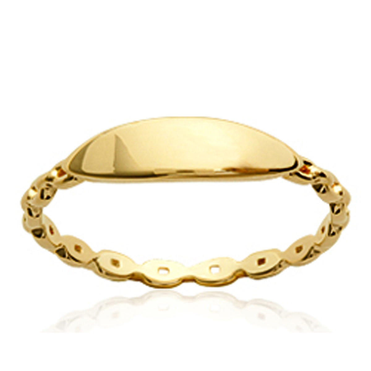 

Обручальное кольцо Gold Plated Identity золотистое - 4 мм