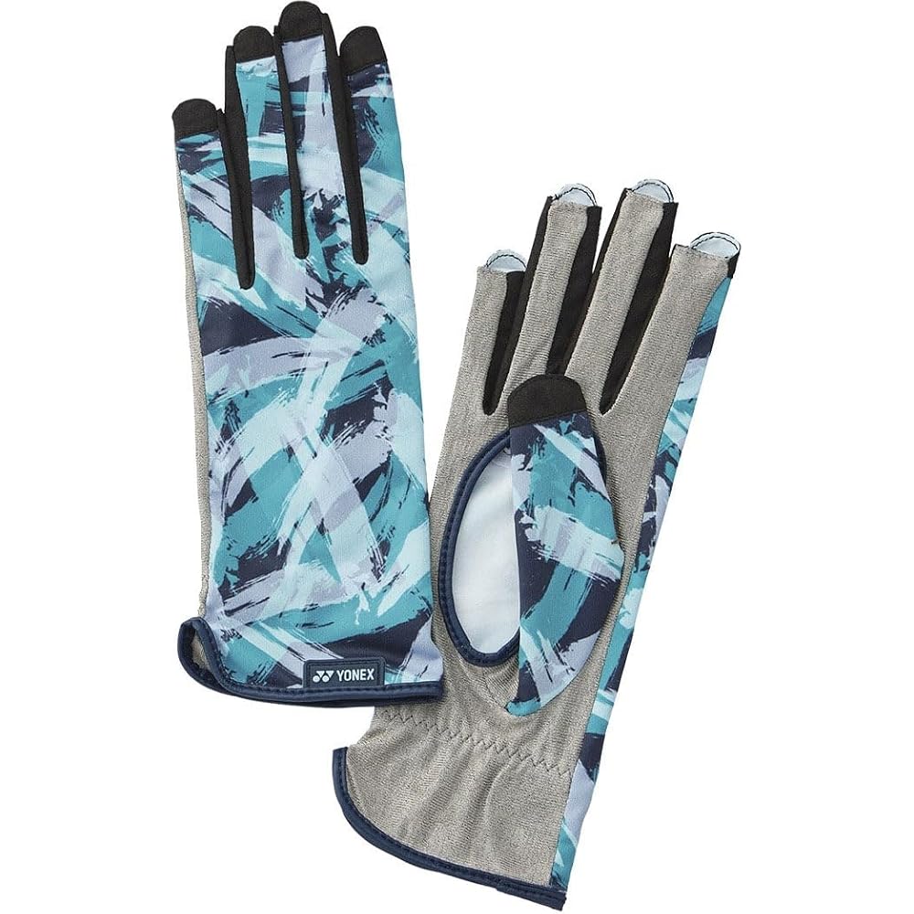 YONEX Tennis Gloves Left and Right Hand Use Nail Hole Palm Opening Dark Navy L