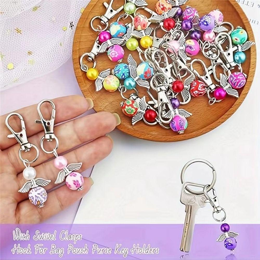 30Pcs/Set Colorful Guardian Angel Pendant Creative Angel Fairy Dangle Charms DIY Crafts