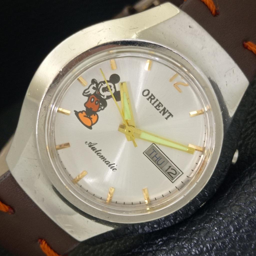 

ЯПОНИЯ ВИНТАЖ ORIENT АВТОМАТИЧЕСКИЕ 46941 МУЖСКИЕ ЧАСЫ С СЕРЕБРИСТЫМ ЦИФЕРБЛАТОМ a700163-5 R201-a700163