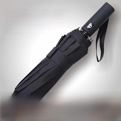 Fully Automatic 12-Rib Folding Umbrella for Sun and Rain with Custom Logo - Perfect for Business Gifts