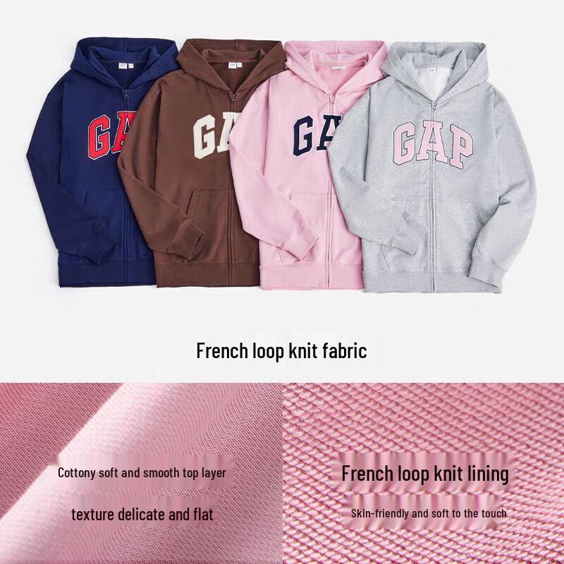 GAP Unisex American Logo Hooded Sweatshirt