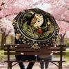 1PC owl floral Umbrella-8-Rib Reinforced, Automatic Open, Lightweight & Durable, Cute Fashion Accessory for Outdoor, Beach or Casual Use, Beach Umbrel