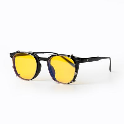 Lukeuai Model Bazzo Black Clip Day Lens Blue Light Blocking Sleep Glasses