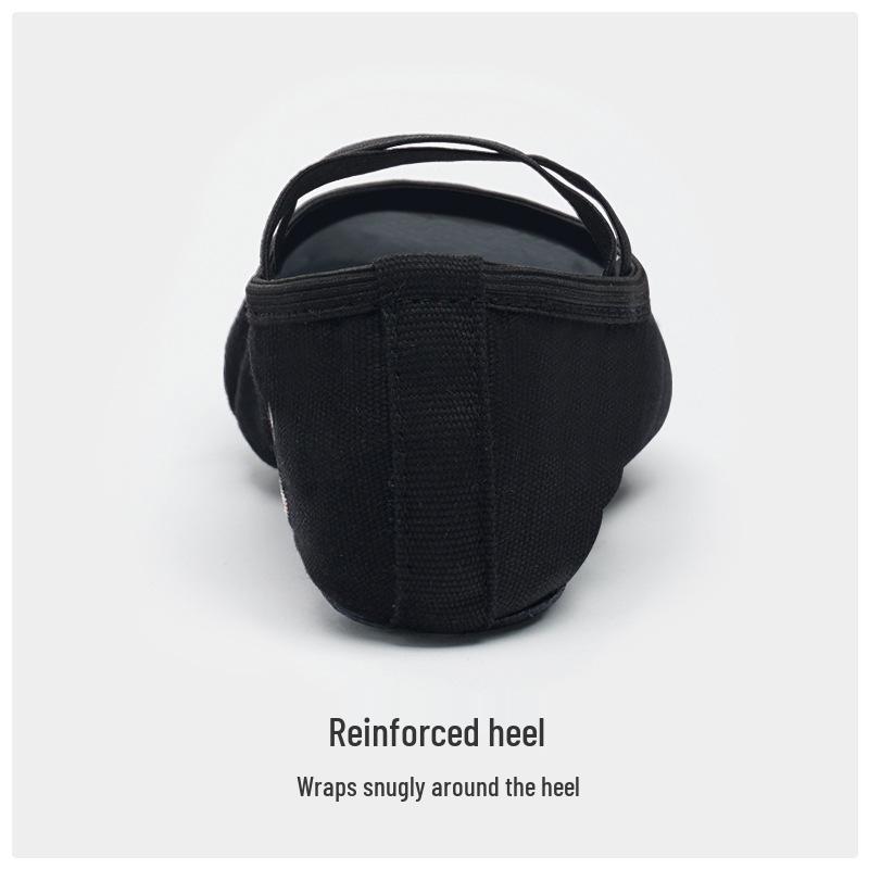 Czarne buty do tańca z miękką podeszwą dla chłopców i mężczyzn - styl kocia łapka