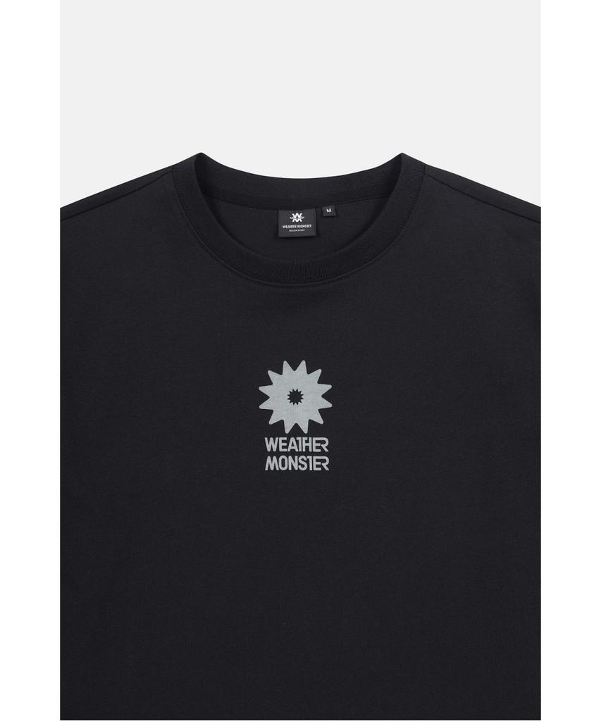 Koolongseupocheu Wm Women'S Crop Print Short Sleeve T-Shirt 8Htcm26204Blk