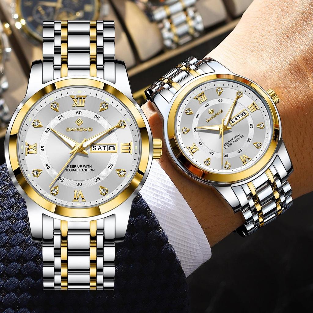 Fashion Quartz Wristwatches Casual Sport Military Watch For Men Luxury Stainless Steel Waterproof Watch Males Relogio Feminino